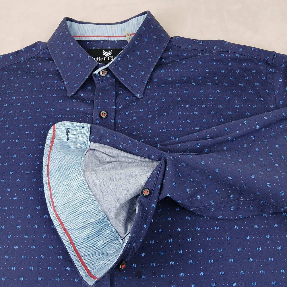 Butter Cloth‎ XL Mens Shirt Flip Cuff 24x29 Has Defects